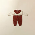Rust Bunny Knit Romper