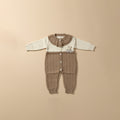Beige Bunny Knit Romper