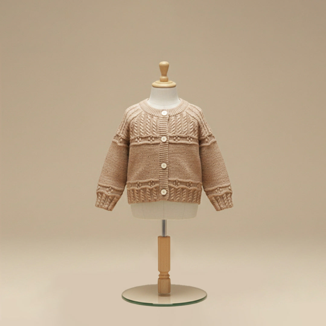 Earthy Beige I Love My Granny Cardigan