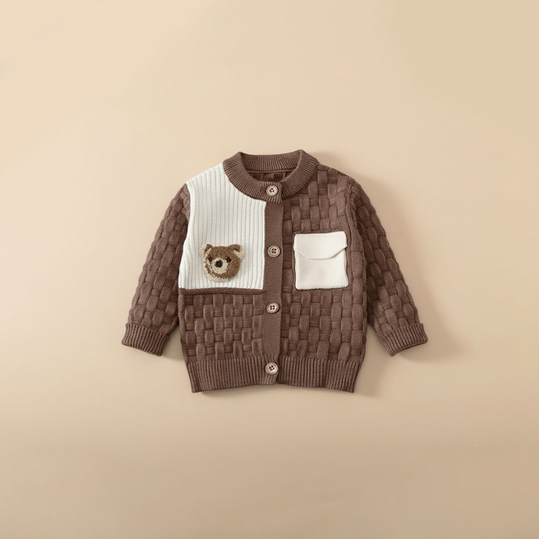 Brown Eddy Teddy Cardigan