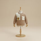 Beige Eddy Teddy Cardigan
