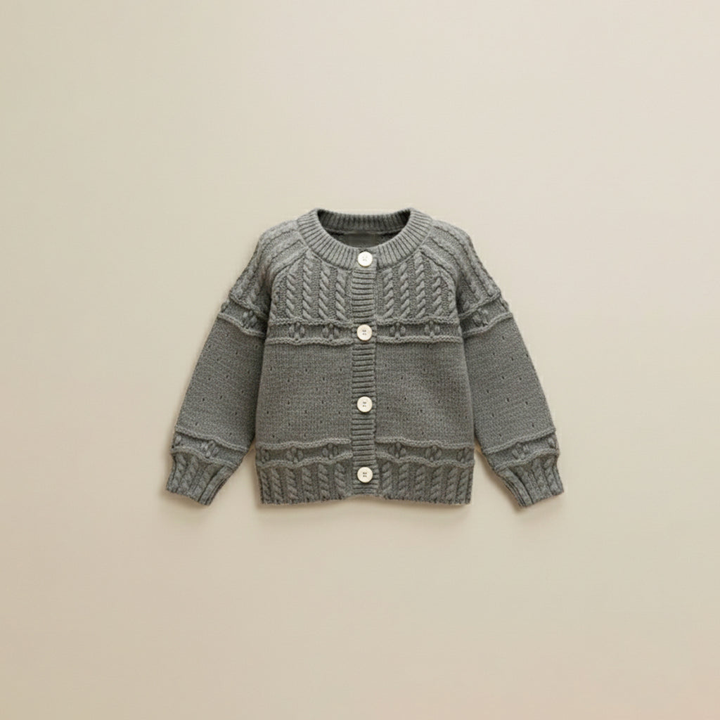 Charcoal Gray I Love My Granny Cardigan